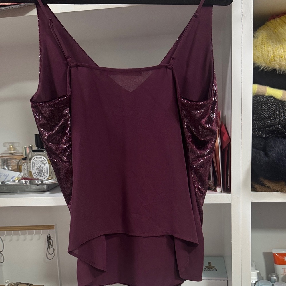J Brand Dark Purple top - Picture 3 of 3